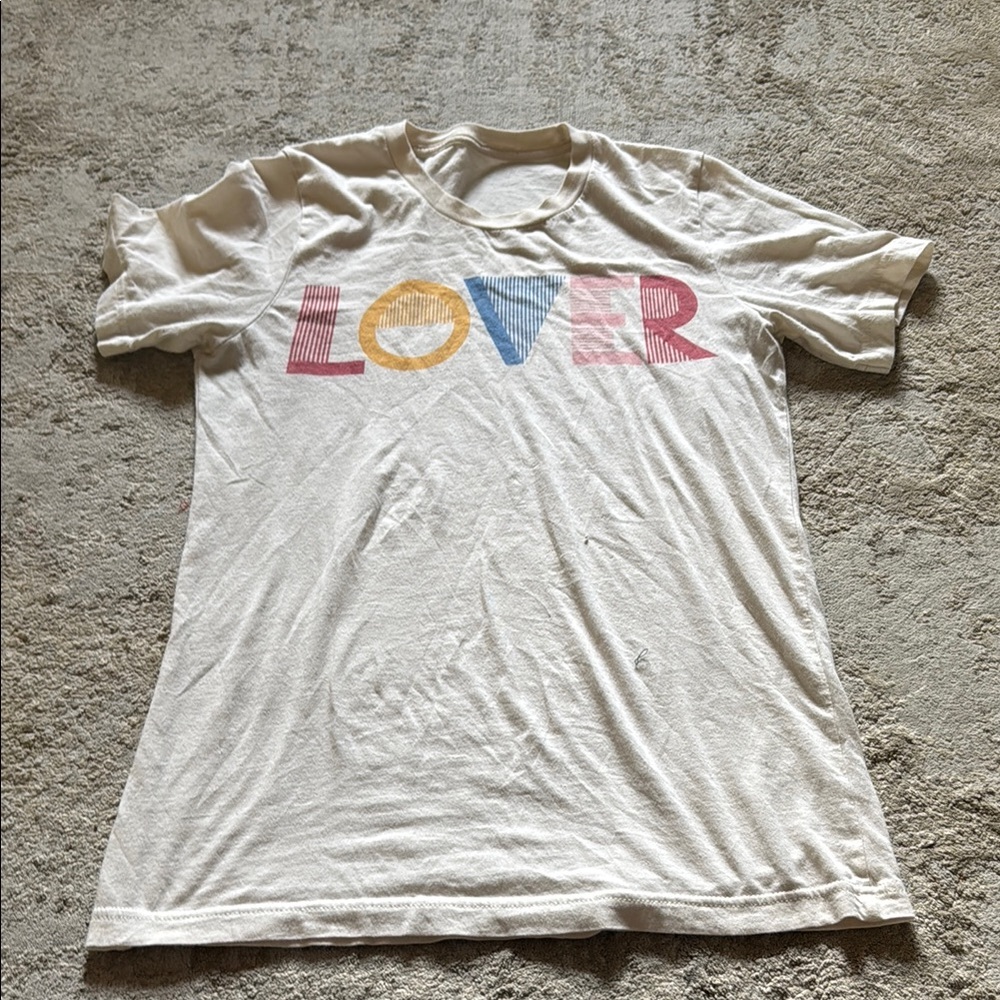 Colorful 'Lover' Graphic Tee